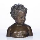 Unknown artist. Bust of bronze-patinated plaster, early 20th century.