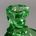 Eryka Trzewik Drost. Seks Karolinka lysestager af grønt glas (6)