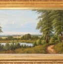 Unknown Danish painter View of Copenhagen. Oil on canvas signed.