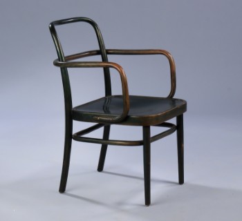 Josef Hoffman for Thonet. Armchair, model A 64 F of bent wood from the 30s