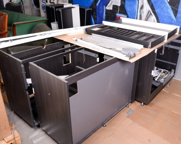 Boffi Køkken med Corian plade og Gaggenau hvidevarer