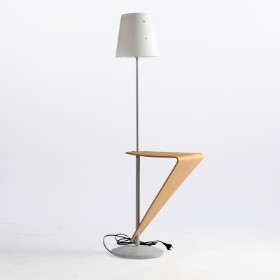 Kvist Furniture. Floor lamp with integrated table