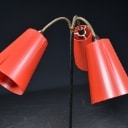 Retro standerlampe / 'Tivoli' lampe, tre-armet, 1950'erne