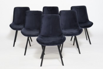 XL Furniture. Seks spisebordsstole i velour. (6)