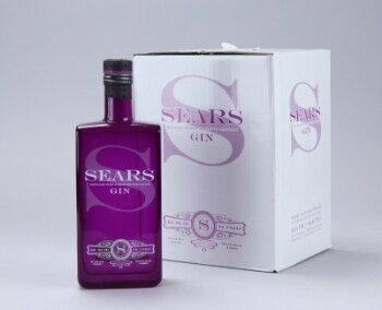 6 flasker Sears Handcrafted Gin. (6)
