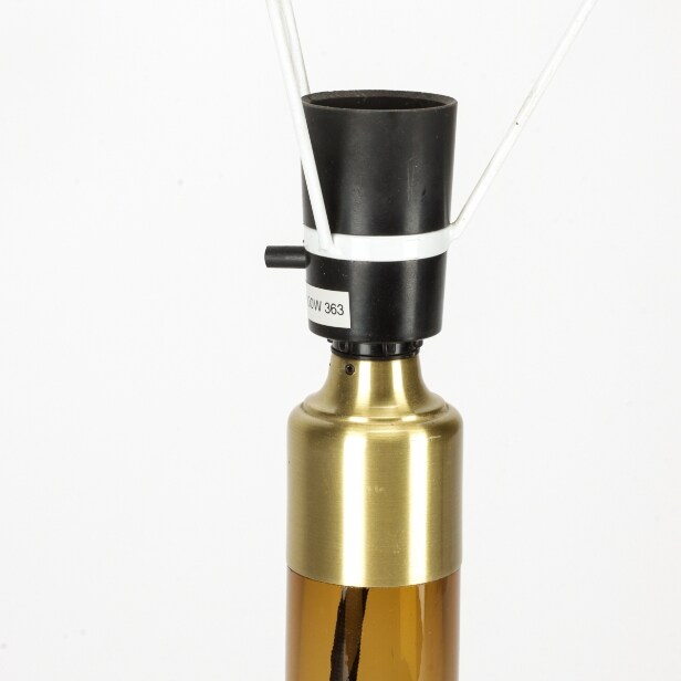 Poul Christiansen for Holmegaard / Le Klint. Brown glass table lamp, model 363