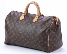 Louis Vuitton 'Speedy 40' Håndtaske af Monogram Canvas Læder