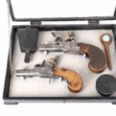 Two small flintlock pistols - late 18th century. (2)