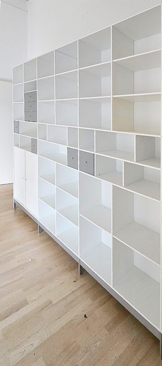 ABC Quadrant shelving system from ABC Reoler, white | Lauritz.com