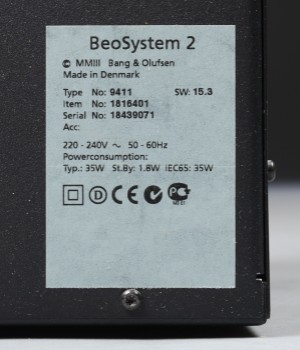 Beosystem 2 user manual