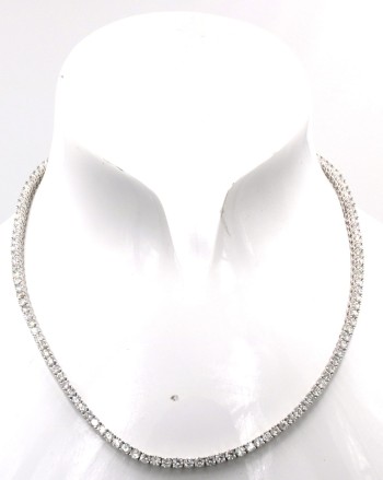 Diamond necklace 14kt  total  13.00ct