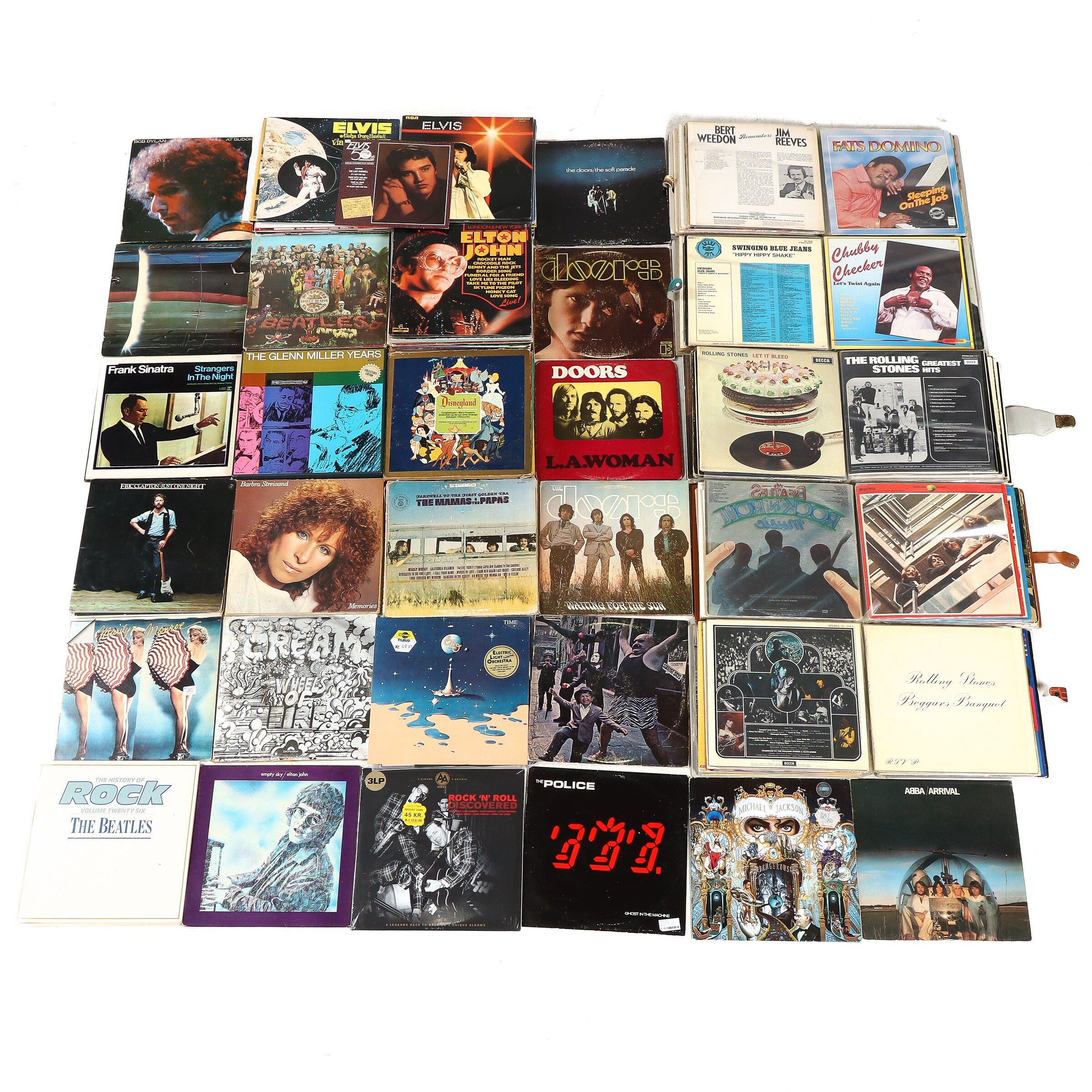 Samling LP'er plader / album m.m., bl.a. The Rolling Stones, The ...
