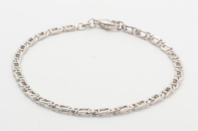 Bracelet of 14 kt. white gold