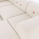 Nomad Dot modulsofa betrukket med boucle med cognac knapper - Hvid (4)