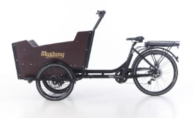 Mustang Cargo Electric el-ladcykel med 8 gear - Black