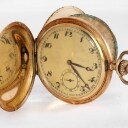 Double-cased men's pocket watch made of 14 kt. gold