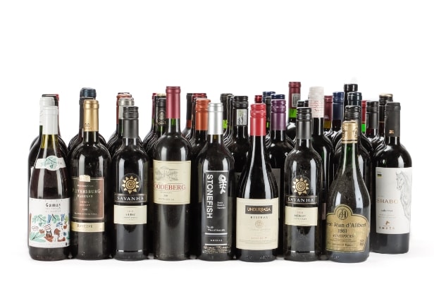 Samling rødvine (180)