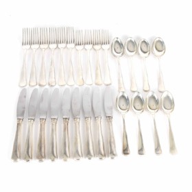 Cohr and W. & S. Sørensen: 'Double fluted' silver cutlery (27)