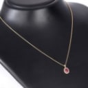 Hartmanns. Greenlandic ruby ??and diamond rosette pendant and necklace in 18 kt. gold (2)�