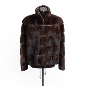 Kort jakke af Scanbrown mink, str. 42