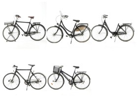 7686, 7704, 7705, 7707, 7706 - Samling cykler (5)