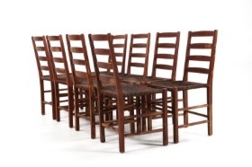 Danish furniture manufacturer. A set of eight chairs, 1930s (8)