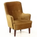 Danish Furniture Manufacturer: Over-upholstered armchair, mid-1900s