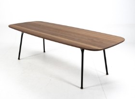 Christian Troels for dk3. Spisebord, massivt røget egetræ, model Corduroy Table #2