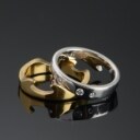 Georg Jensen, fusion ring af 18kt guld og hvidguld (2)