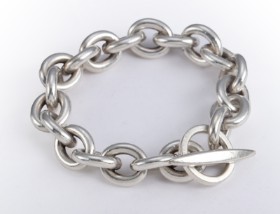 Aarre & Krogs Eftf. Strong anchor bracelet in sterling silver