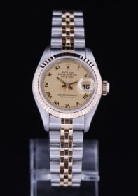 Rolex Oyster Perpetual Datejust. Dameur i 18 kt. guld og stål