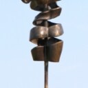 Pierre Martin. Bronzeskulptur, New Turning Torse, 'Female', H. ca. 124 cm