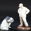 Bing and Grøndahl & Royal Copenhagen / Royal Porcelain. Figures, No. 1786 & 260. (2)
