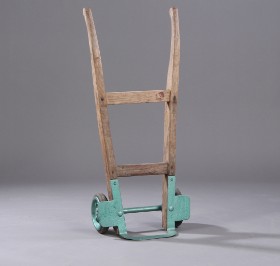 Vintage sack cart in wood and metal