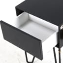 181 Auping. Bedside table, black, model pixel