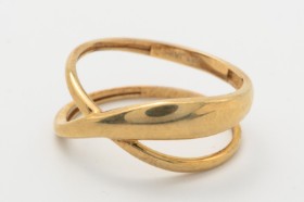 Ring af 8 kt. guld, str. 54