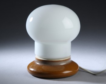 Ivan Jakes. Bordlampe af glas og keramik fra 60erne