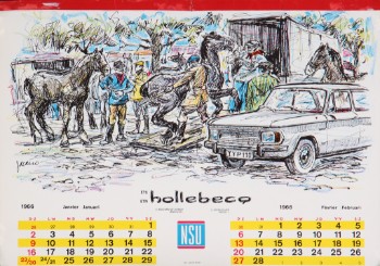 Belgisk NSU kalender 1966