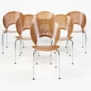 Nanna Ditzel for Fredericia Furniture. Sæt på seks 'Trinidad' stole, model 3298 (6)