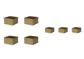 Ferm Living. 7 x Plant Box Divider Olive (7)