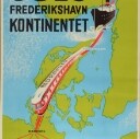 Vintage plakat for DFDS 'Oslo. Frederikshavn. Kontinentet', offset, medio 1900-tallet