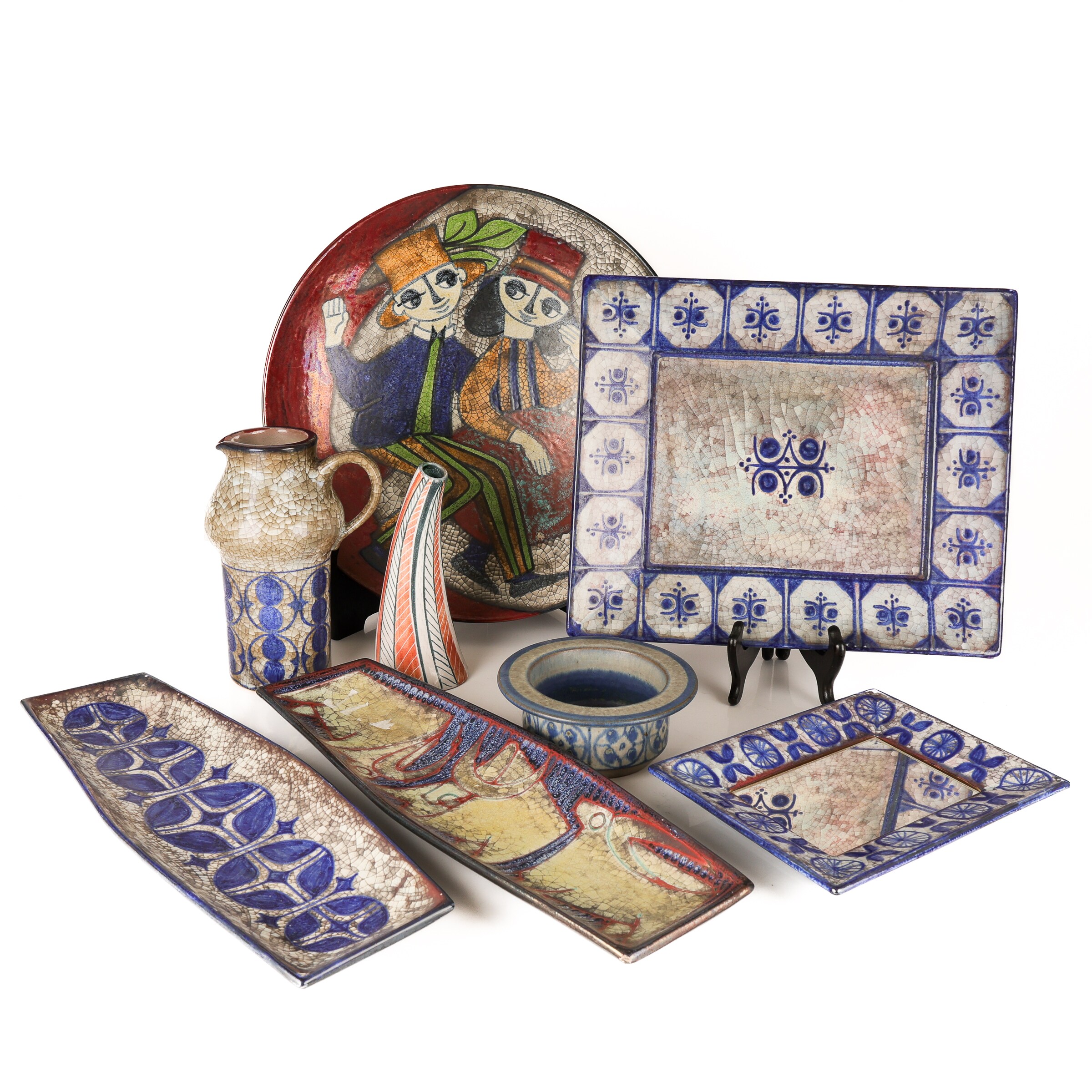 Michael Andersen & Son マリアンヌ・スタルク 角皿 Marianne Starck for Michael Andersen: 8 pieces of ceramics (8