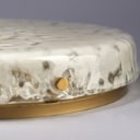Wall/ceiling lamp from the 60s made of Murano glass and brass