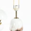 Samling bordlamper m.m. bl.a. Royal Copenhagen, Holmegaard m.m., 1900-tallets 2. halvdel. (3)