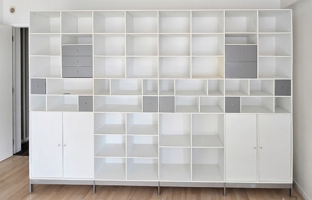 ABC Quadrant shelving system from ABC Reoler, white | Lauritz.com