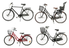 7582, 7583, 7584, 7585 - Samling cykler (4)