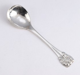 M. Ballins Eftf. Beautiful silver compote spoon, approx. The 1910s