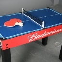 Multi-spillebord med stel i hård plast, 9 spil bla.bordfodbold bordtennis, bordhockey..,