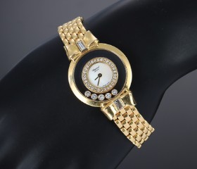 Chopard 'Happy Diamonds'. Dameur i 18 kt. guld med brillanter, ca. 2000'erne