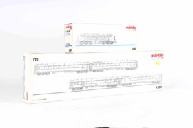 Märklin 3067+42281 HO: MY 1100 samt 'Glückauf' Express train Passenger car set (2)